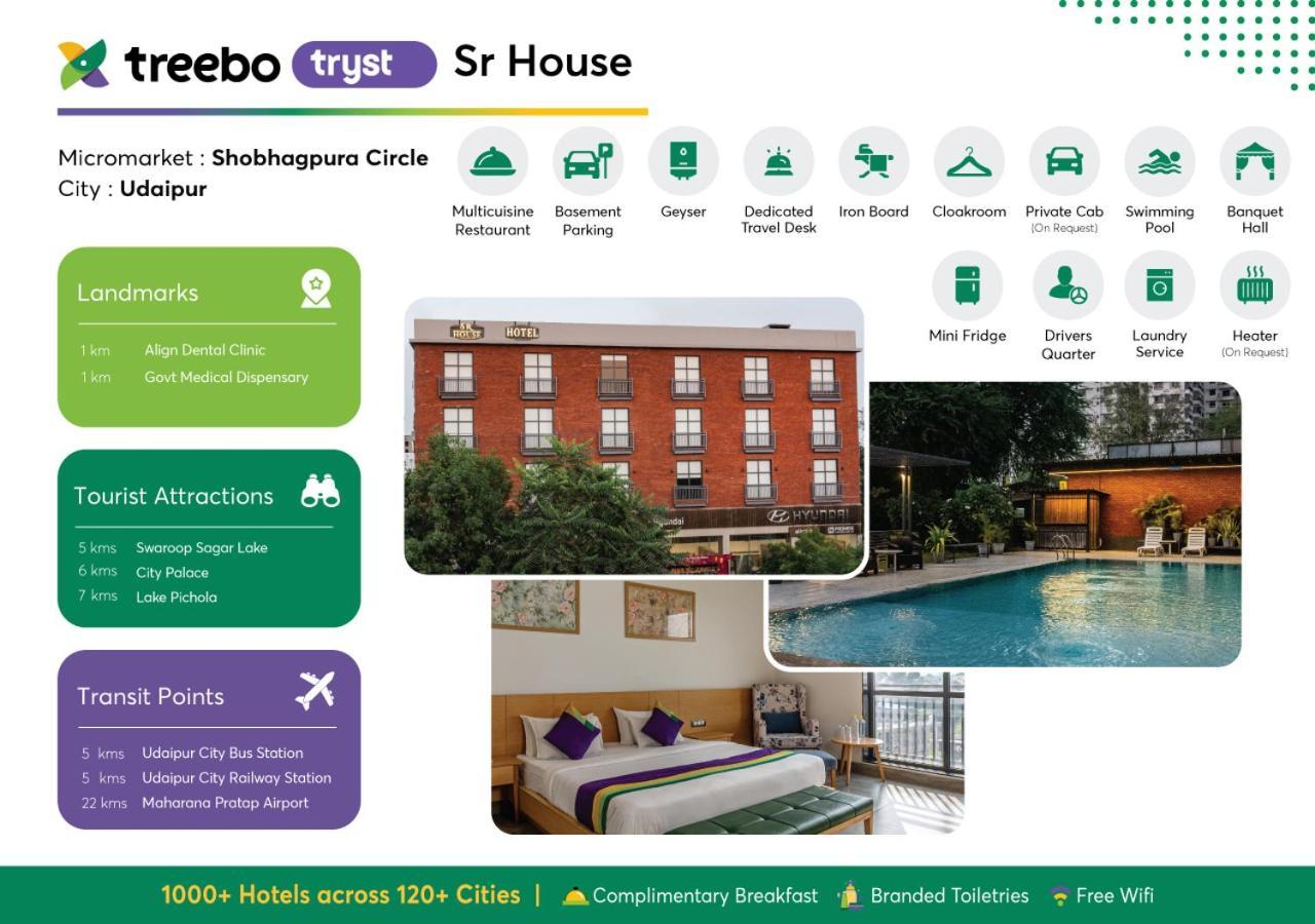 Treebo Tryst Sr House Hotel Udaipur Kültér fotó